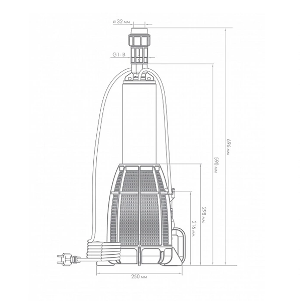 Погружной насос для колодца Джилекс Водомет 55/50 А